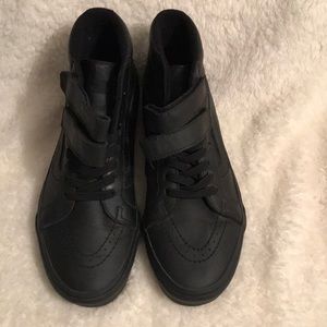 Hi-Top Leather Black Vans